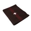Swiss Wool Blanket With Cross – 62 x 80 Inc Emergency Blanket