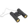 Compact 10x25MM Binoculars – Folding Survival Optics - Black