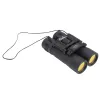 Compact 10x25MM Binoculars – Folding Survival Optics - Black