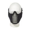Steel Half Face Mask w/Ear Guard – Black Protection For Airsoft
