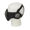 Steel Half Face Mask w/Ear Guard – Black Protection For Airsoft