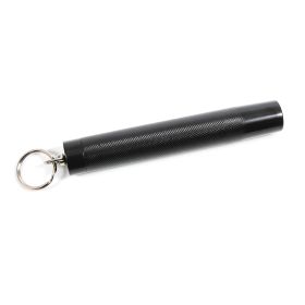 12-Inch Expandable Baton with Key Ring – Black Carbon Steel