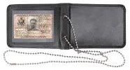 Leather Neck Identification Holder – Secure ID/Document Carrier