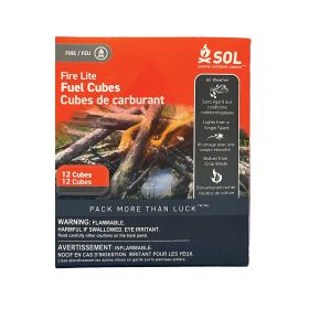Fire Lite Fuel Cubes – 12pcs Waterproof Emergency Fire Starter