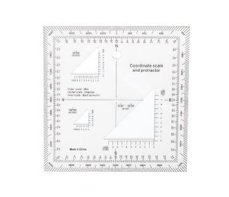 Coordinate Scale Protractor – Military Navigation & Survival Tool