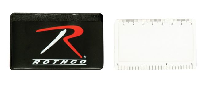 Survival Magnifying Card & Ruler - Fresnel Lens Emergency Tool