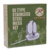 GI Type Stainless Steel Mess Kit – Compact Survival Cookware