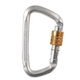 Hard Steel Modified D Key Screw Gate Carabiner – Heavy-Duty