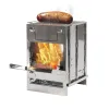 Stainless Steel Folding Stove – Wood-Burning Survival Cooker