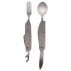 Folding Chow Set – Stainless Steel Survival Utensil Tool w/pouch