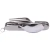 Folding Chow Set – Stainless Steel Survival Utensil Tool w/pouch