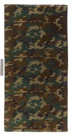 Woodland Camo Beach Towel – Durable for Survival & Travel