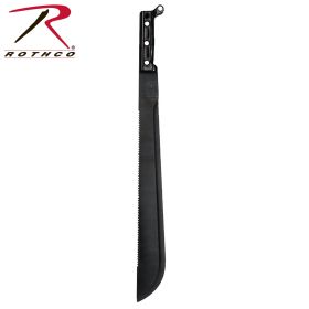 18" Sawback Machete - Dual-Edge Survival/Outdoor Cutting Tool