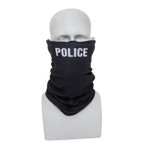Multi-Use Tactical Wrap – Black Police Neck Gaiter & Face Cover