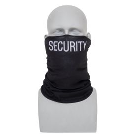 Multi-Use Tactical Wrap – Black Security Neck Gaiter/Face Cover