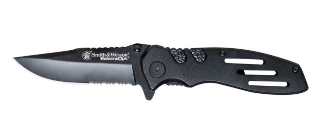 Smith & Wesson Extreme Ops Liner Lock Folding Knife/Serrated