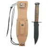 GI Style Pilot's Survival Knife – Parkerized Fixed Blade/Sheath