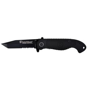 S&W Special Tactical Folding Knife – Serrated Tanto Blade EDC