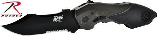 S&W Military & Police Assisted Opening Knife with Glass Breaker