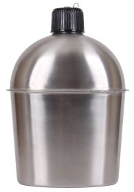 GI Style Stainless Steel Canteen - 1.3qt Survival Water Container