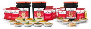 360 Serving Package - 62 lbs - Includes: 2 - 120 Serving Entrée Buckets and 1 - 120 Serving Breakfast Bucket