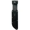 Military Fighting Utility Knife: Leather Handle Fixed Blade/Sheath