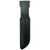 Military Fighting Utility Knife: Leather Handle Fixed Blade/Sheath
