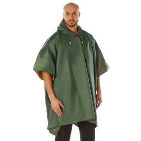 Reversible Rubberized Poncho – Water-Resistant Rain Gear