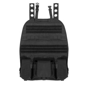 Tactical Car Seat Panel - MOLLE Emergency Gear Organizer Blk