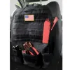 Tactical Car Seat Panel - MOLLE Emergency Gear Organizer Blk