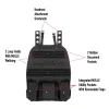 Tactical Car Seat Panel - MOLLE Emergency Gear Organizer Blk