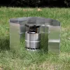 Folding Stove Windscreen – Portable Emergency Cooking Shield