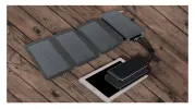 Folding Solar Power Bank – 16000mAh Charger with LED Light