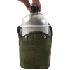 G.I. Style Aluminum Canteen & Cover - 1qt Survival Hydration Kit