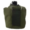 G.I. Style Aluminum Canteen & Cover - 1qt Survival Hydration Kit