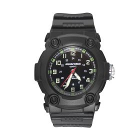 Aquaforce Combat Watch - Water-Resistant Quartz/Light Display