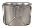 G.I. Style Stainless Steel Canteen Cup: 24oz Survival Cook/Drink