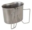 G.I. Style Stainless Steel Canteen Cup: 24oz Survival Cook/Drink