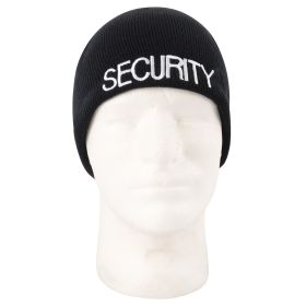 Embroidered Security Acrylic Skull Cap – Cold Weather Beanie