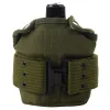 Aluminum Canteen w/Belt Carry Kit -1 Qt Survival Hydration Set