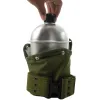 Aluminum Canteen w/Belt Carry Kit -1 Qt Survival Hydration Set