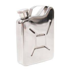Stainless Steel Jerry Can Style Compact Utility Flask