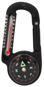 Carabiner Compass Thermometer - 3in1 Survival Navigation Tool