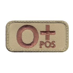 O Positive Blood Type Patch – Tactical ID & Medical Identification