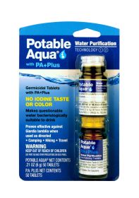 Potable P.A. Plus Water Treatment – 2-Step Survival Purification