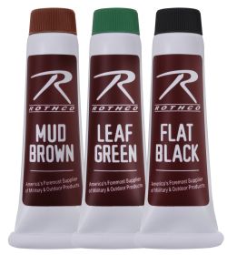 Camouflage Face Paint Cream Set - 3 Color Concealment Tubes
