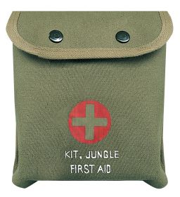 M-1 Jungle First Aid Kit Pouch - Canvas Survival Med Gear Carry