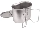 Stainless Steel Canteen Cup/Lid Set: Survival Cooking/Boiling Kit