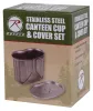 Stainless Steel Canteen Cup/Lid Set: Survival Cooking/Boiling Kit