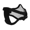 Steel Mesh Half Face Tactical Airsoft Mask - Protective Gear